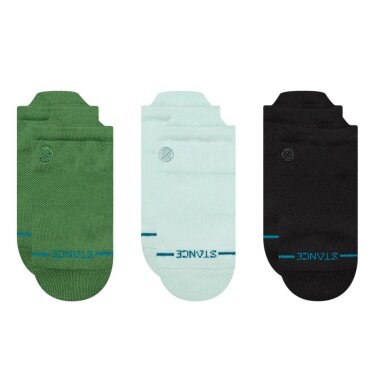 Stance Daily Sock Sneaker Low Tab Icon light blue/green/black - 3 pairs