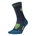STOX Energy Socks Hiking Socks Compression Merino Ankle Socks (targeted compression) dark blue/green men's - 1 pair