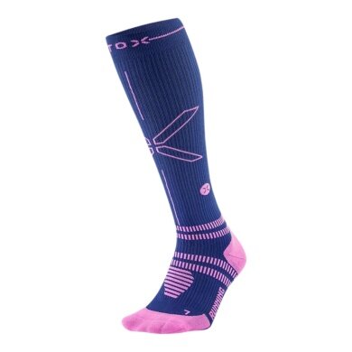 STOX Energy Socks Running Socks Compression (promotes circulation) dark blue/pink ladies - 1 pair
