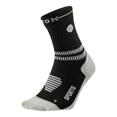 STOX Energy Socks Sports Socks Compression Sports Ankle Socks (targeted compression) black men's - 1 pair