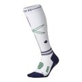STOX Energy Socks Sports Socks Compression Sports Socks Calf (promotes circulation) white/navy/green men's - 1 pair