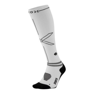 STOX Energy Socks Sports Socks Compression Sports Socks Calf (promotes circulation) white/black ladies - 1 pair