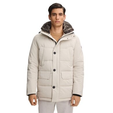 STRELLSON Winter Jacket Plaza 2.0 (Quilted Jacket, Wind and Waterproof) Cream White Men's