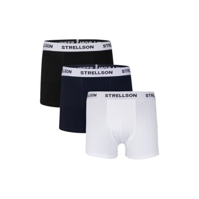STRELLSON Boxer Shorts (Pack of 3) navy blue/black/white for men - 3 pieces