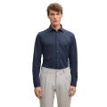 STRELLSON Long Sleeve Shirt Spike (Powerflex Quality) navy blue men's
