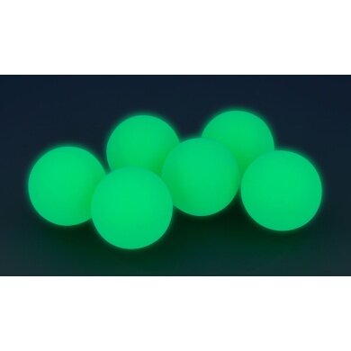 Sunflex Table Tennis Ball Glowing/Luminous Green - 6 Pieces
