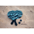Sunflex Racket Set Beachball Action Pro (2 Beachball Rackets made of Neoprene, 2 Balls) blue