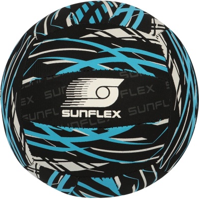 Sunflex Volleyball Beach and Funball Action Pro Neoprene (Size 3) - durable, elastic, soft, robust - black/blue - 1 ball