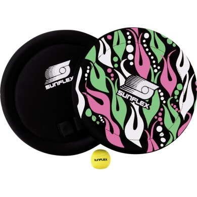 Sunflex Throwing Game Skilly Set Fireworks - elastic finger loops, neoprene black/pink - 1 set