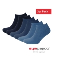Sympatico Daily Sock Sneaker Basic Line (Cotton) blue - 3 pairs