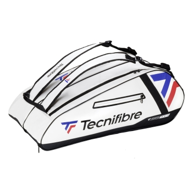 Tecnifibre Tennis Racket Bag Tour Endurance (Racket Bag, 2 Main Compartments, Shoe Compartment) 2025 White 12-Pack