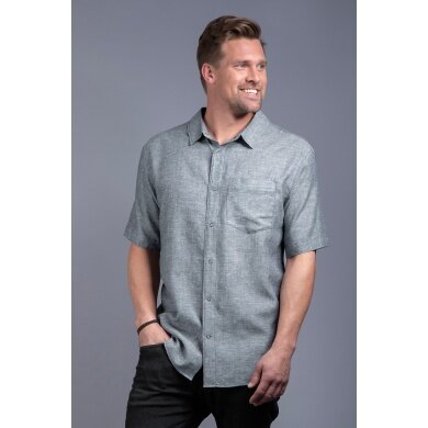 Tatonka Hiking Shirt Tiark (made of hemp and cellulose fiber Lyocell) blue Men