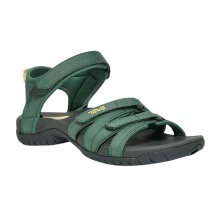 Teva Tirra Velcro Outdoor Sandals (narrow) Silver emerald green/pine for women