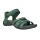 Teva Tirra Velcro Outdoor Sandals (narrow) Silver emerald green/pine for women