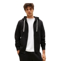 Tommy Hilfiger Full Zip Fleece Hoodie (Cotton Blend) black men's
