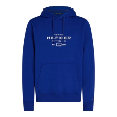 Tommy Hilfiger Hooded Sweatshirt Oval Graphic Hoodie (Cotton Blend) royal blue Men's