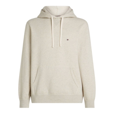 Tommy Hilfiger Essential Seasonal Fleece Hoodie (Cotton Blend) Oat Milk White Men's
