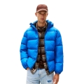 Tommy Jeans Winter Down Jacket Essential Down Jacket EXT with Hood (warm, water-repellent) indigo blue Men's