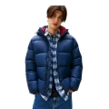 Tommy Jeans Winter Down Jacket Essential Down Jacket EXT with Hood (warm, water-repellent) dark blue Men's