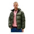 Tommy Jeans Winter Down Jacket Essential Down Jacket EXT with Hood (warm, water-repellent) green Men's