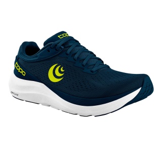 Topo Running Shoes Phantom 3 (Cushioning, wider toe box) navy blue/lime men's