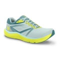 Topo running shoes Magnifly 4 (cushioning, 0mm drop) blue/lime ladies