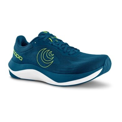 Topo Running Shoes Ultrafly 6 (Cushioning) navy blue/lime Men's