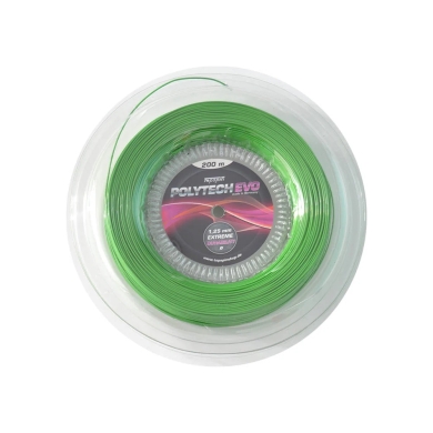 Topspin Tennis String Poly Tech Evo (Durability + Playing Comfort) green 200m reel