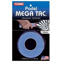 Tourna Overgrip Padel Mega Tac (extreme grip, durable, wide) blue pack of 3