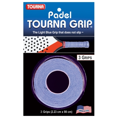 Tourna Overgrip Grip Padel (Grip, Comfort) blue pack of 3