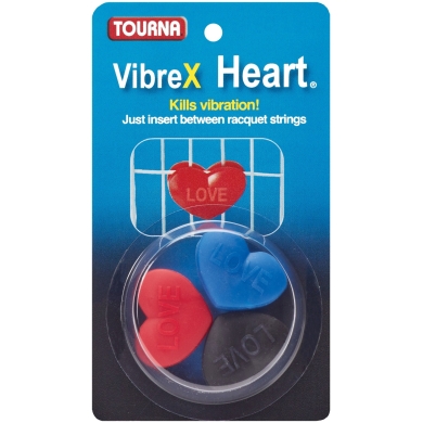Tourna Vibrex Heart Vibration Dampeners - Pack of 3