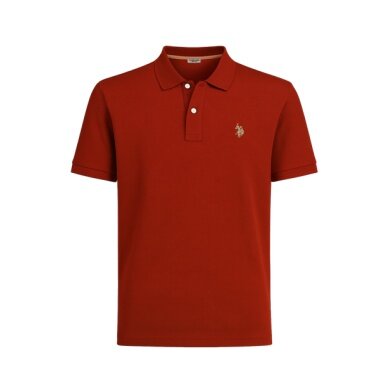 U.S. Polo Assn. Casual Polo US16147 (Cotton) rust red men's