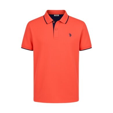 U.S. Polo Assn. Leisure Polo US16300 (Cotton) coral orange Men's