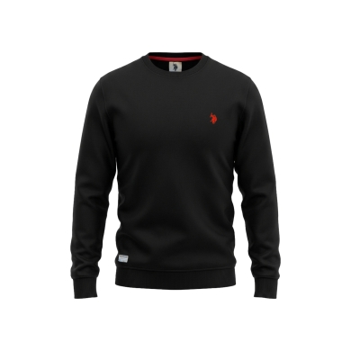 U.S. Polo Assn. Sweatshirt US16956 (100% Cotton) black Men's