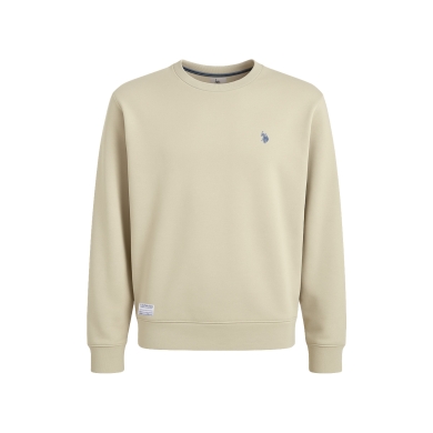 U.S. Polo Assn. Sweatshirt US16956 (100% cotton) desert beige men's