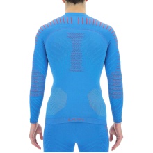 UYN Functional Underwear Long Sleeve Shirt Resilyon Round Neck (made from bio-based NATEX) blue/red men's