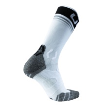 UYN Running Sock Runner's One Mid (maximum cushioning) white/black - 1 pair