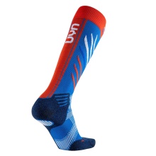 UYN Ski Sock Natyon 2.0 Slovakia blue/red Men's - 1 Pair