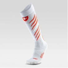 UYN Ski Sock Natyon 2.0 Switzerland white/red Men's - 1 Pair