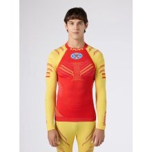 UYN Functional Long Sleeve Shirt Natyon 3.0 Spain Turtle Neck Fitted Underwear Red/Yellow Men