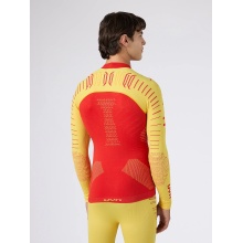 UYN Functional Long Sleeve Shirt Natyon 3.0 Spain Turtle Neck Fitted Underwear Red/Yellow Men