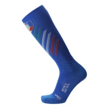UYN Ski Sock Natyon 3.0 Italy (Knee Socks) blue/white/green/red - 1 Pair