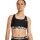 Under Armour HeatGear Authentics Mid Branded Sports Bra black ladies