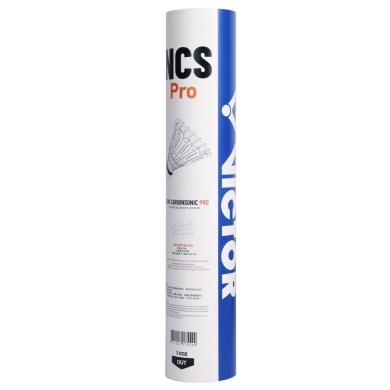 Victor Badminton Balls NCS Carbonsonic Pro White Pack of 12