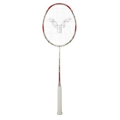Victor Badminton Racket DX-Light Fighter 50D (balanced/stiff) white/red/gold - strung -