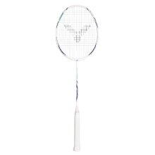 Victor Auraspeed 8100 A Badminton Racket (balanced/flexible) white/blue - strung -