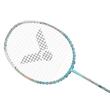 Victor Badminton Racket Jetspeed S 12 TD (balanced, head-heavy) blue-green - unstrung -