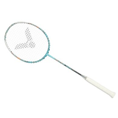 Victor Badminton Racket Jetspeed S 12 TD (balanced, head-heavy) blue-green - unstrung -