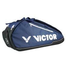 Victor Racketbag Double Thermobag 9115B (Racket bag, 2 main compartments, shoe compartment) 2025 navy blue/black