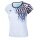 Victor Sport Shirt T-51001TD A (100% Polyester) white/blue ladies